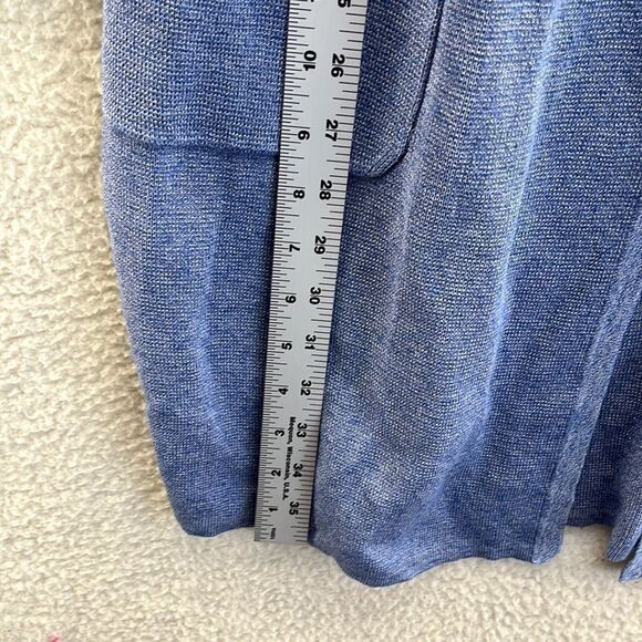 J Crew Sweater Womens XS Blue Open Front along‎ Cardigan Pockets - Picture 4 of 6